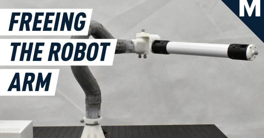 Incredibly malleable robot arm snakes in direction of a future of very versatile technology